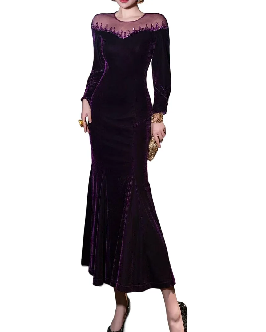 Solid Maxi Dress by Brc by Burryco