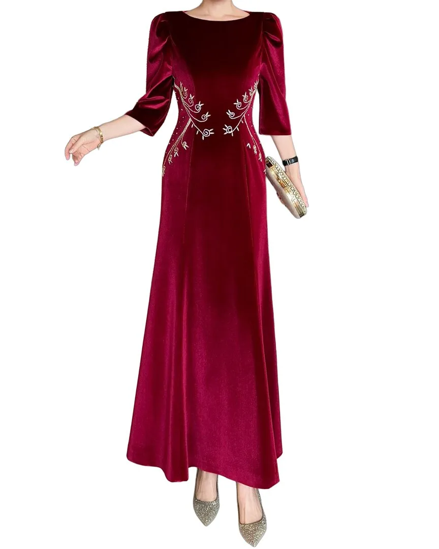 Embellished Maxi Dress by Brc by Burryco