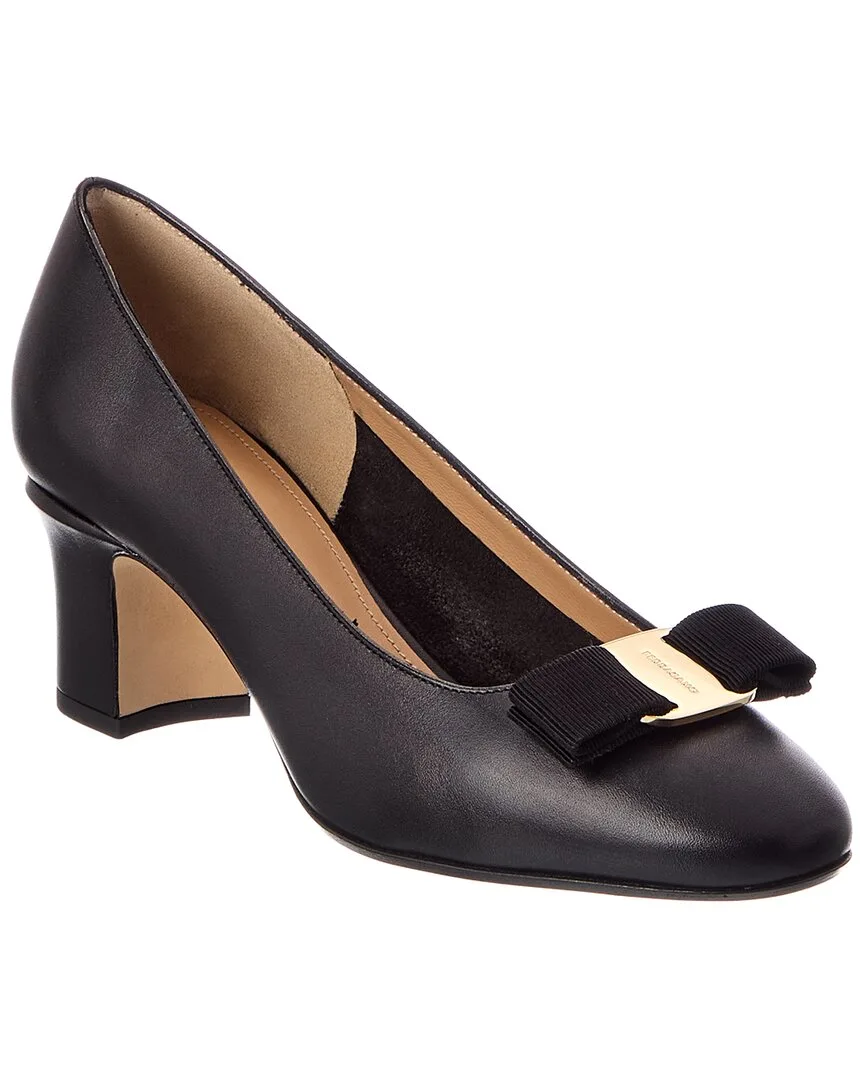 Vara Bow Leather Pump by Ferragamo
