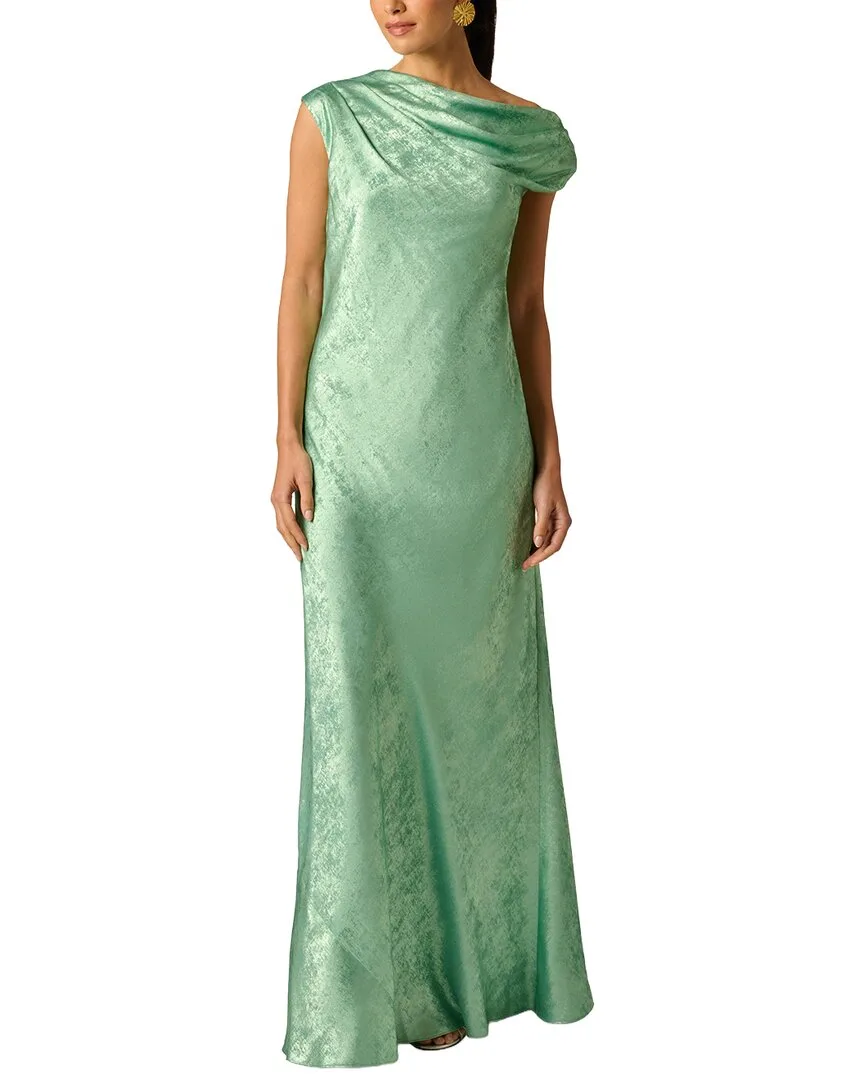 Foiled Chiffon Long Dress by Adrianna Papell