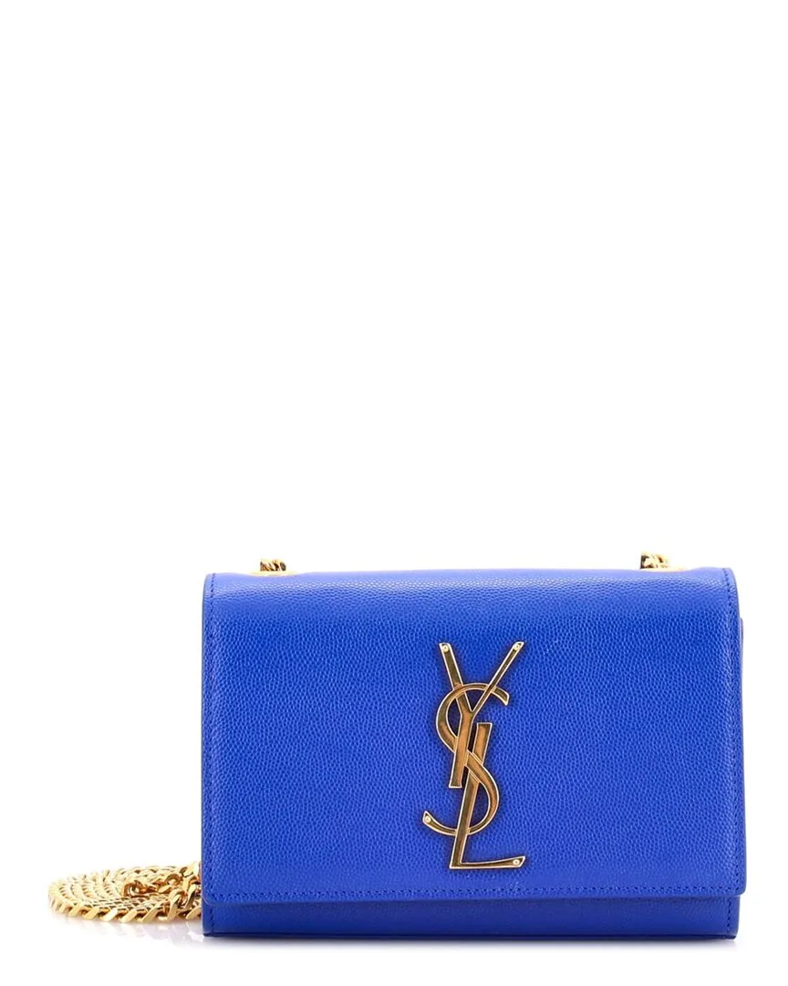 Grainy Leather Classic Monogram Crossbody Small (authentic Pre-Loved) by Saint Laurent