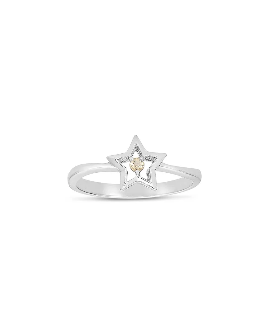 Silver Peridot Ring by Genevive