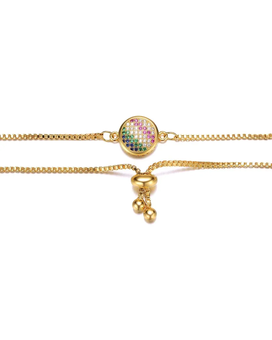 14K Plated Cz Bracelet by Rachel Glauber