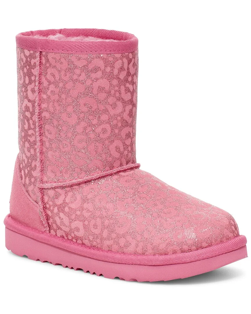 Classic Ii Glitter Leopard Suede Bootie by UGG