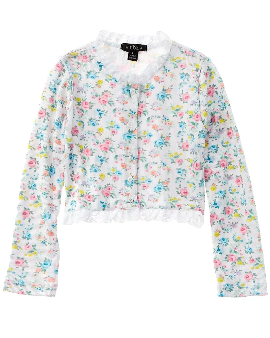 Rib 2X2 Cardigan by Flowers by Zoe