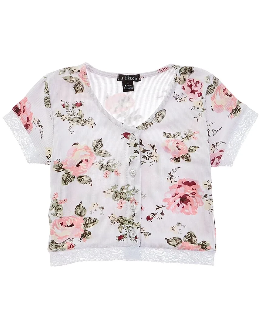 Rib 2X2 Jersey Top by Flowers by Zoe