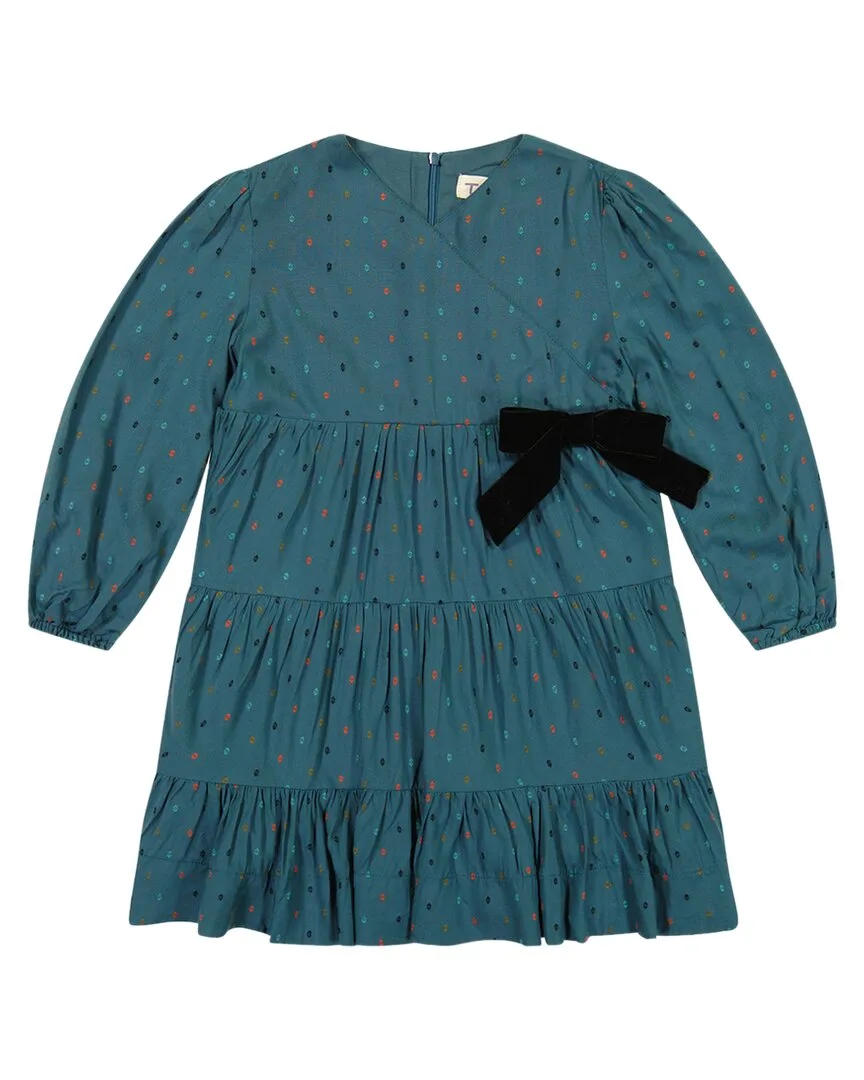 Dotted Wrap Dress by Teela Nyc