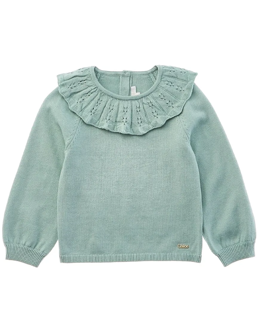 Pointelle Wool-Blend Sweater by Chloé