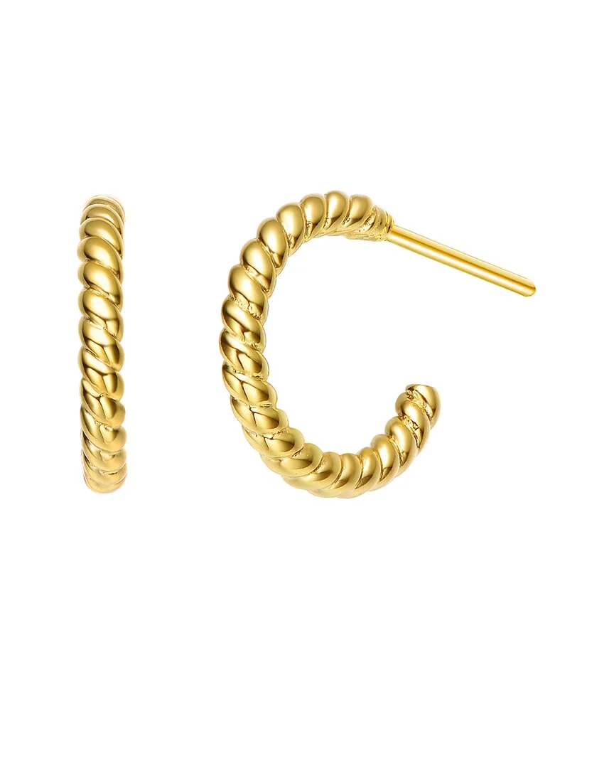 14K Over Silver Earrings by Rachel Glauber