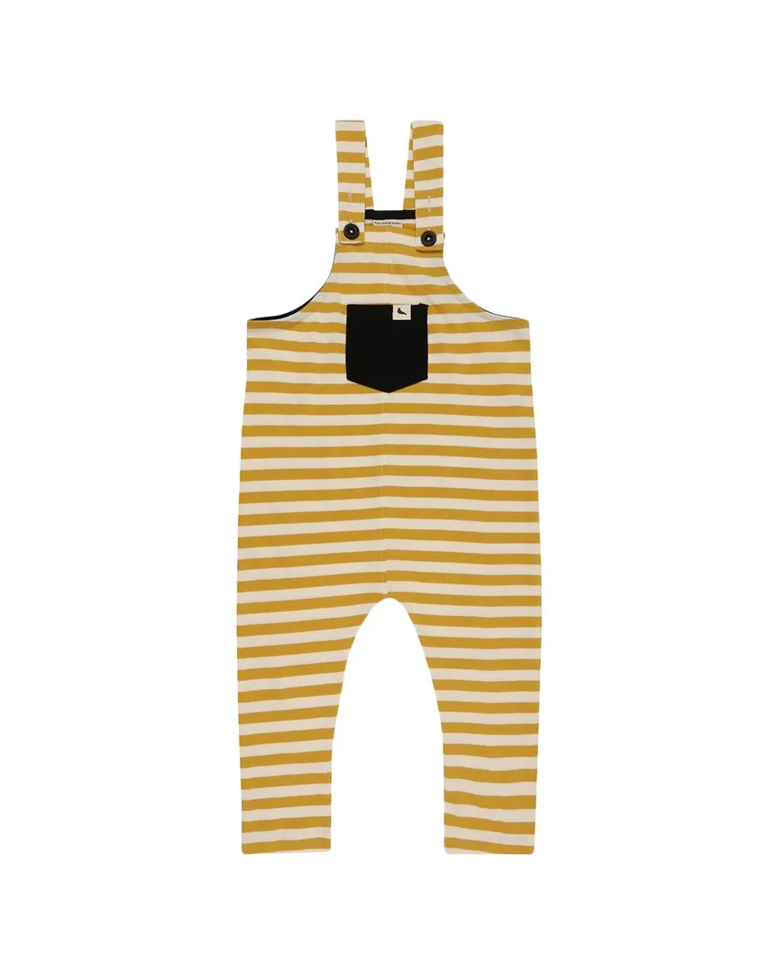 Wide Stripe Easy Fit Dungaree by Turtledove London