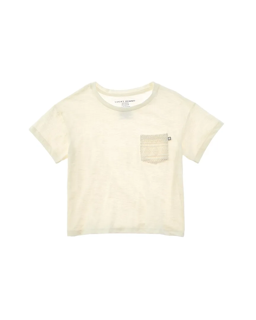 Crochet T-Shirt by Lucky Brand