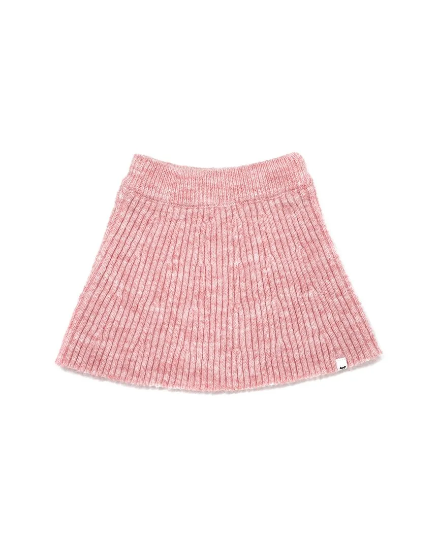 Scandi Flare Sweater Knit Wool-Blend Skirt by Oh Baby