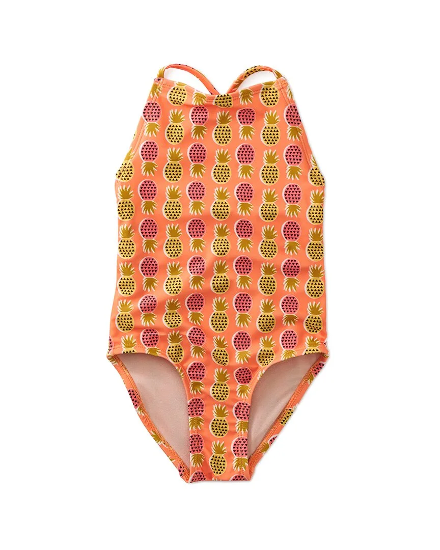 Cross Back One-Piece Swimsuit by Tea Collection