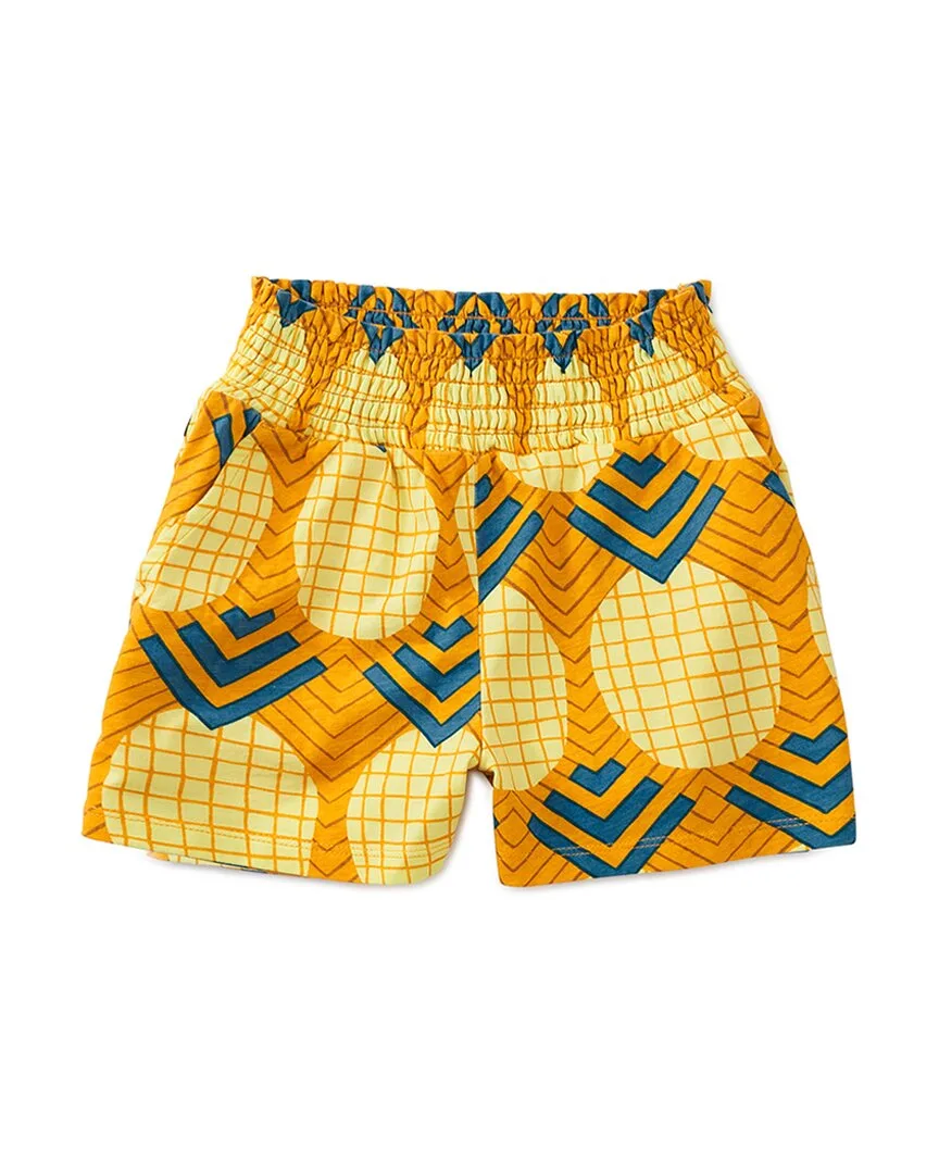 High-Waisted Smocked Short by Tea Collection