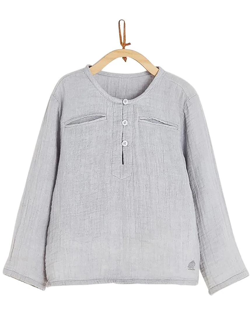 Paradise Mandarin Collar Shirt by Babycottons