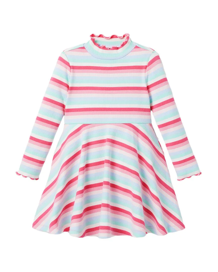 Striped Ribbed Dress by Janie and Jack