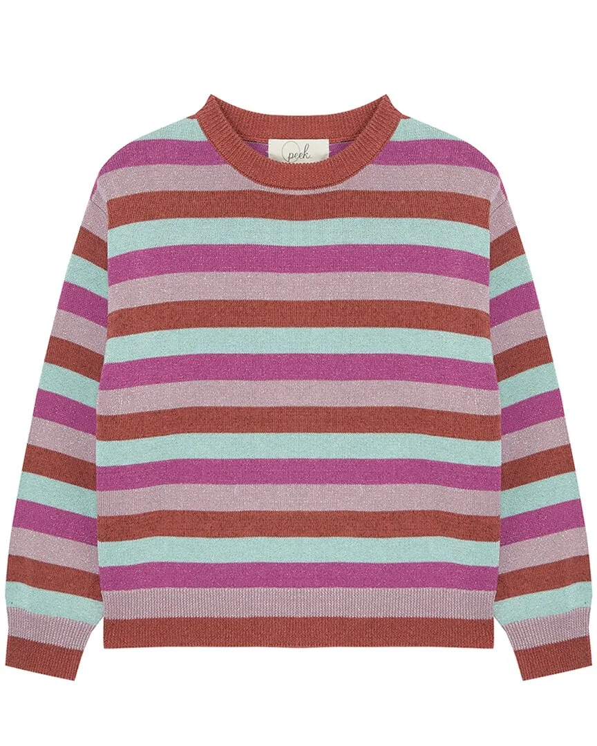 Metallic Stripe Sweater by Peek