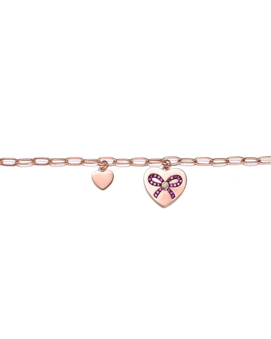 18K Rose Gold Vermeil Cz Bracelet by Genevive