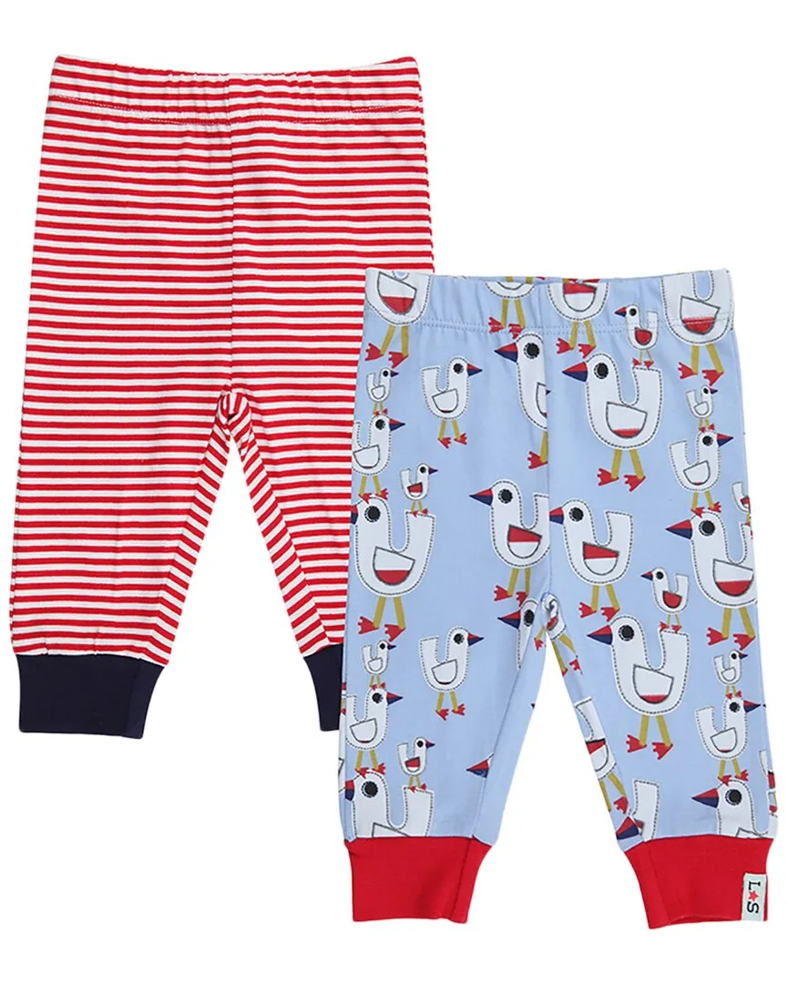 Sandy Seagull/Stripe Legging Set by Lilly and Sid