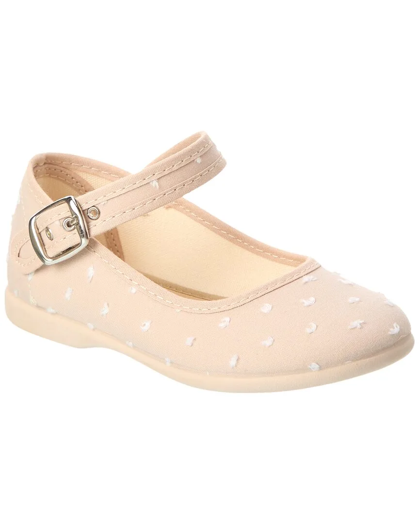 Swiss Dot Canvas Mary Jane by Children Chic