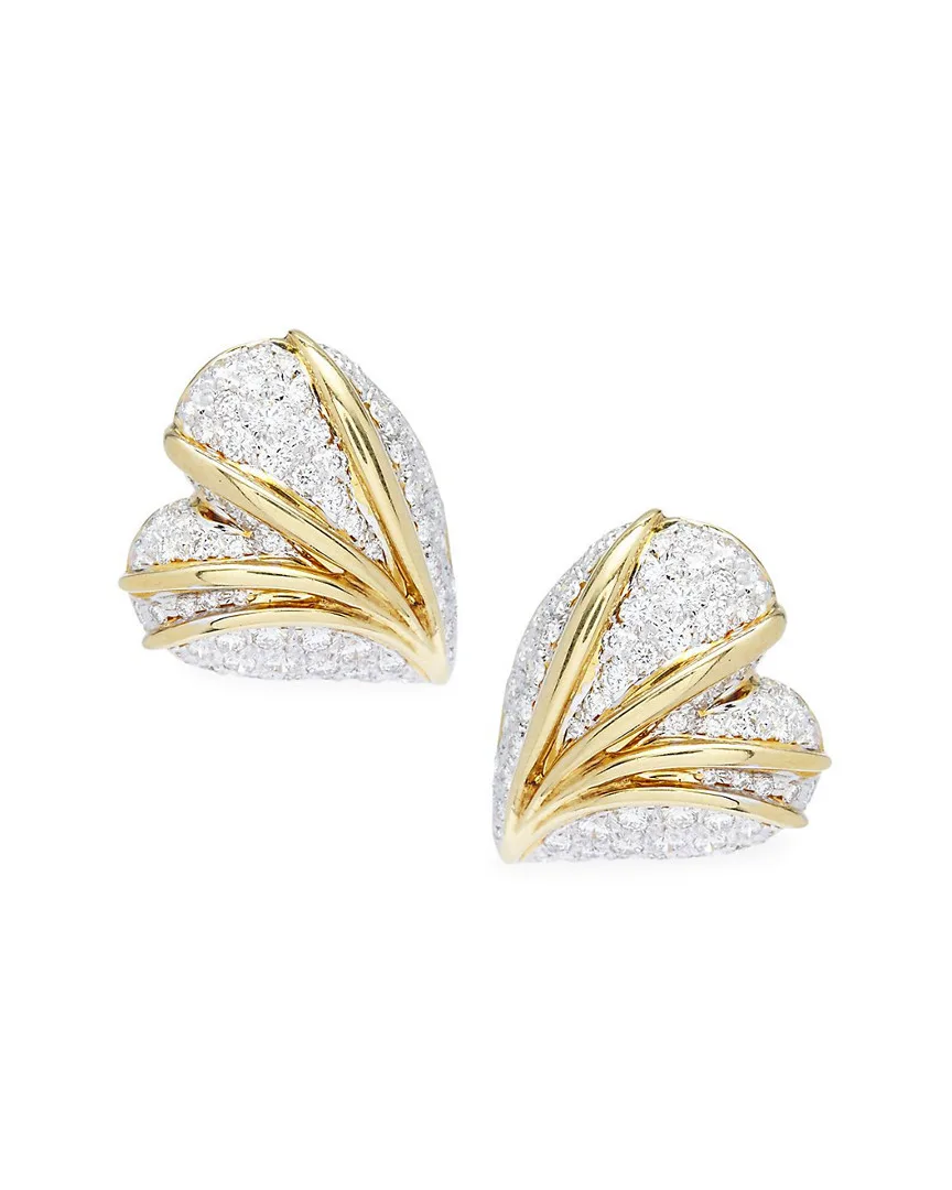 18K Diamond Earrings (authentic Pre-Loved) by Estate Jewelry