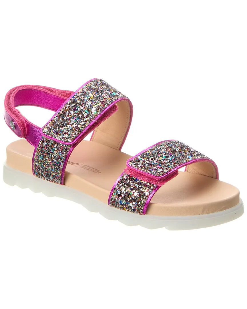 Jemes Glitter & Leather Sandal by Naturino