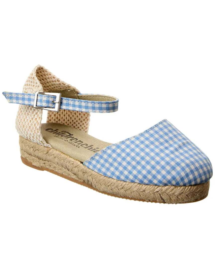 Gingham Canvas Espadrille by Childrenchic