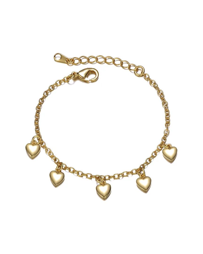 14K Plated Cz Charm Bracelet by Gigigirl