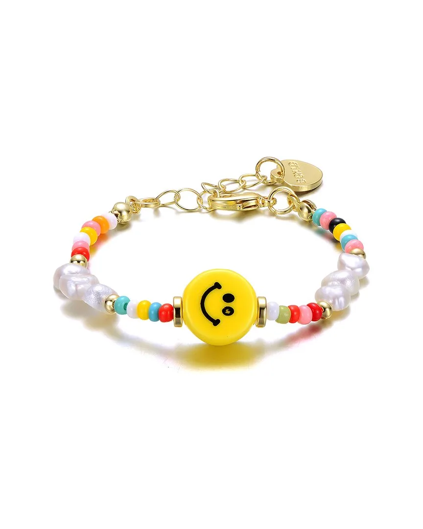 14K Plated Cz Beaded Bracelet by Gigigirl