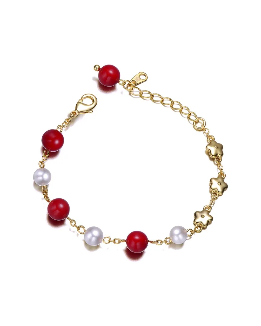 14K Plated Cz Charm Bracelet by Gigigirl