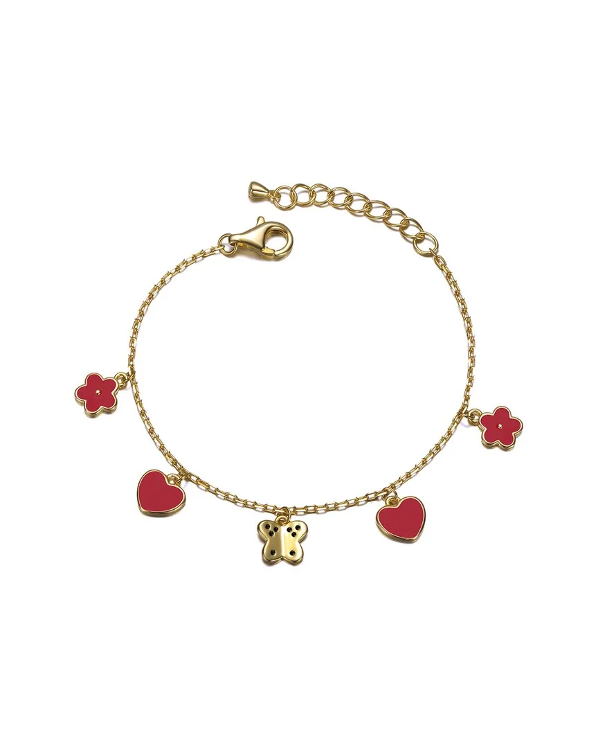 14K Plated Cz Charm Bracelet by Gigigirl