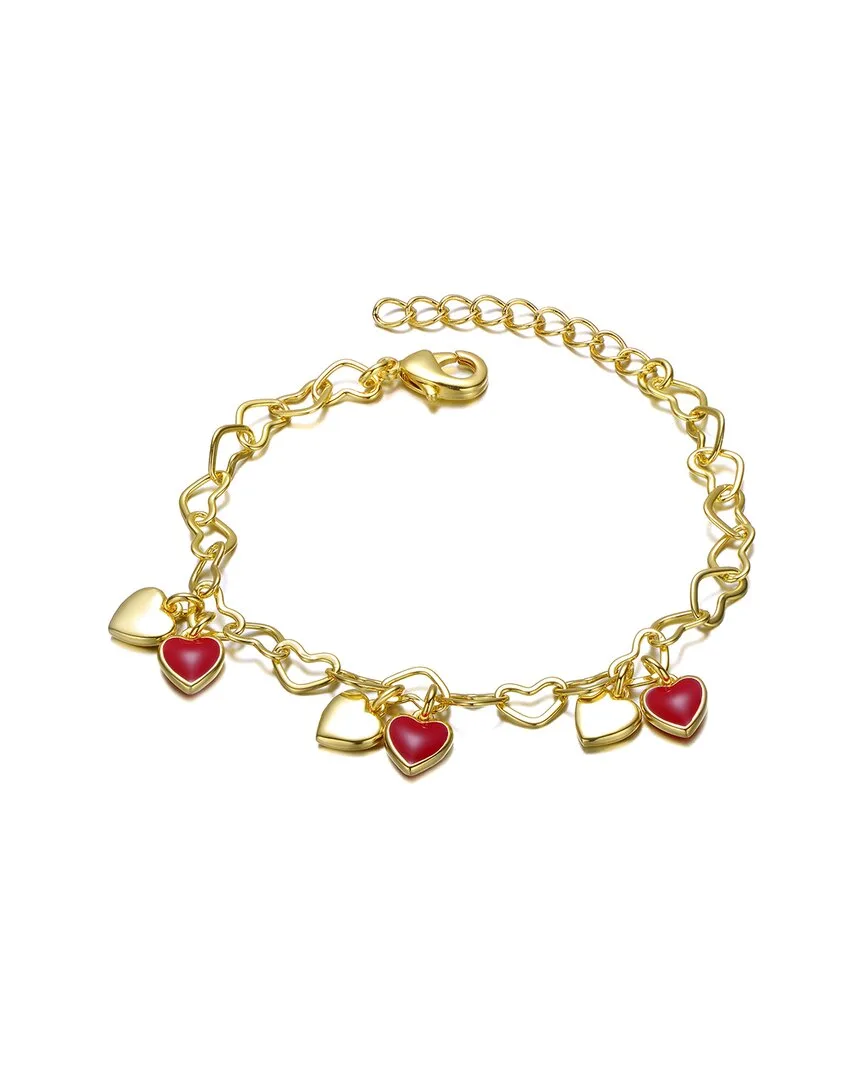 14K Plated Cz Charm Bracelet by Gigigirl