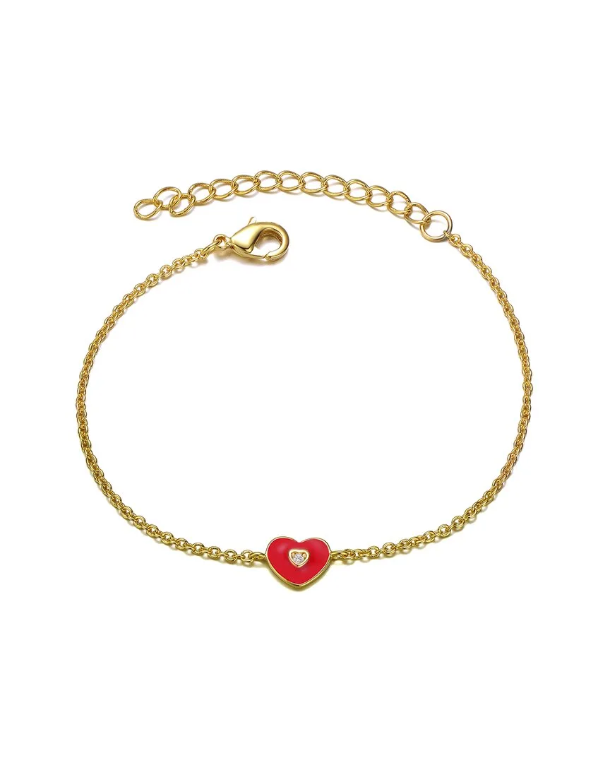 14K Plated Cz Charm Bracelet by Gigigirl