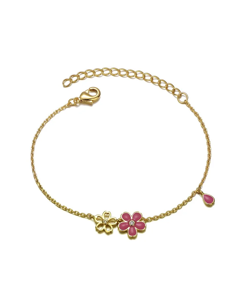 14K Plated Cz Charm Bracelet by Gigigirl