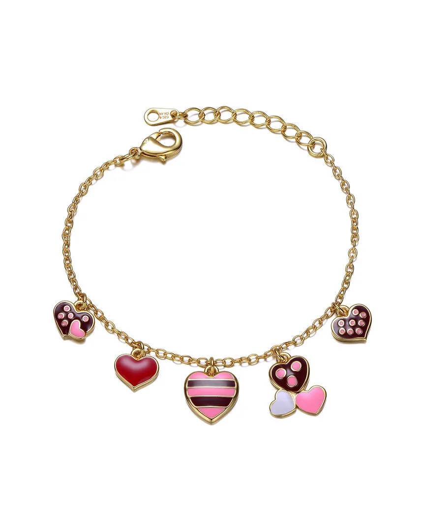 14K Plated Cz Charm Bracelet by Gigigirl