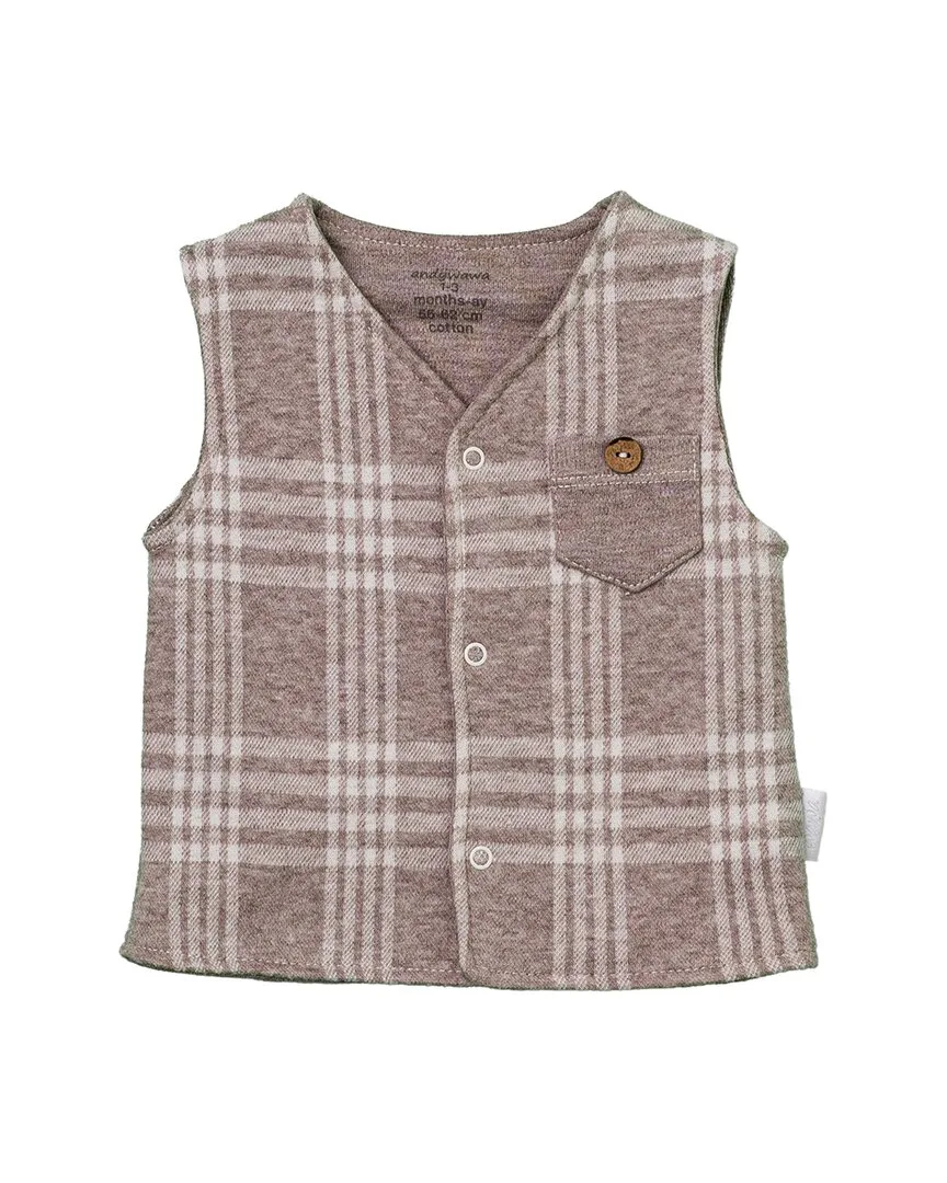 Plaid Pocket Vest by Andy Wawa