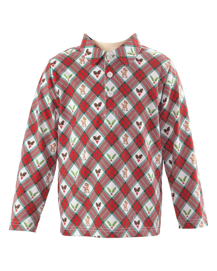 Festive Fawn Polo Shirt by Rachel Riley