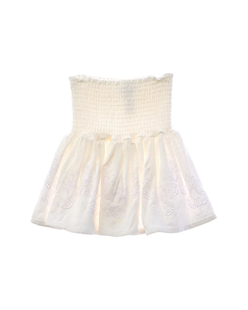 Mocked Linen-Blend Skirt by Splendid