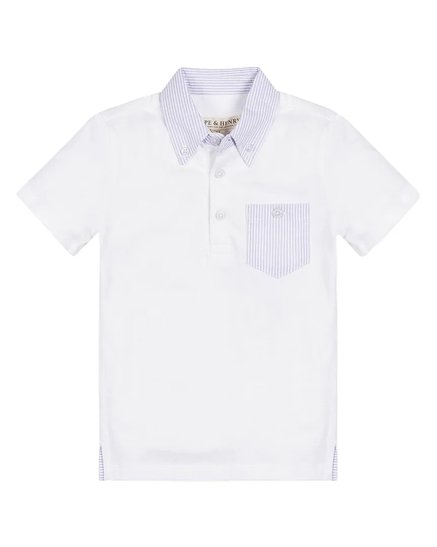 Knit Polo Shirt by Hope & Henry
