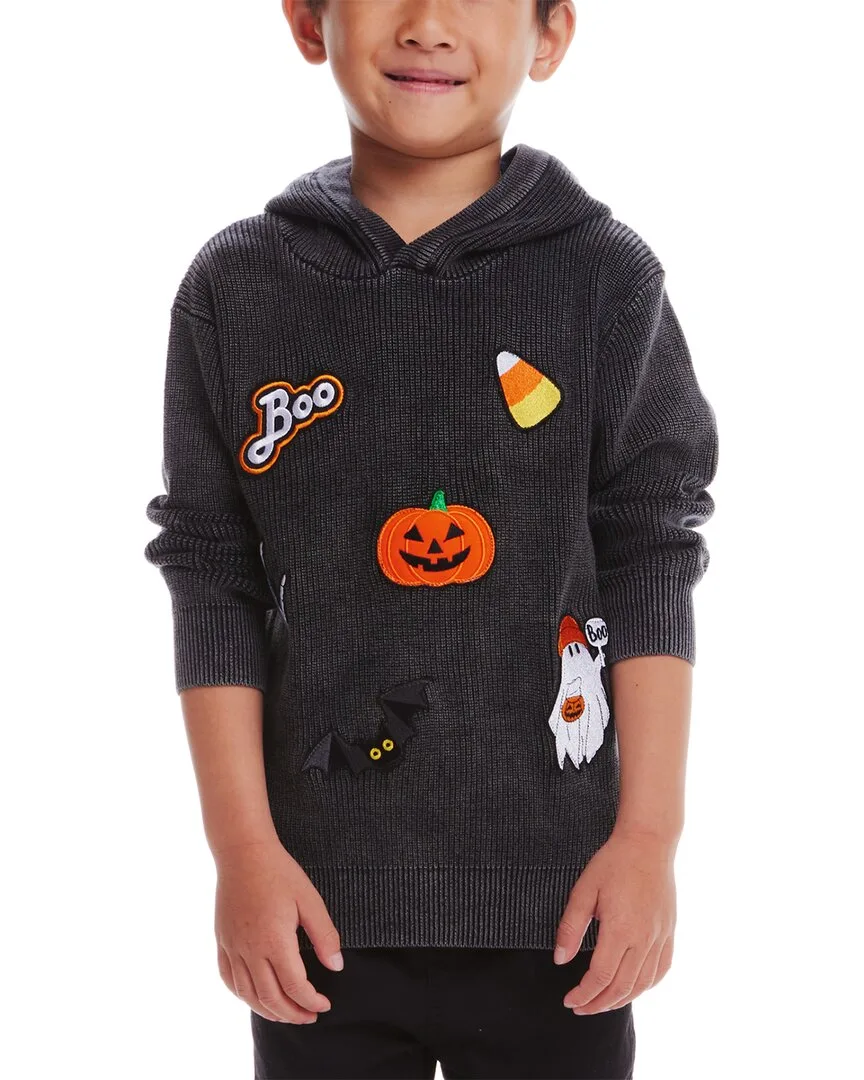 Patches Hooded Sweater by Andy & Evan