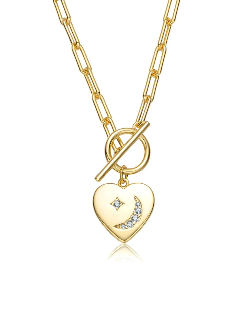 14K Plated Cz Necklace by Rachel Glauber