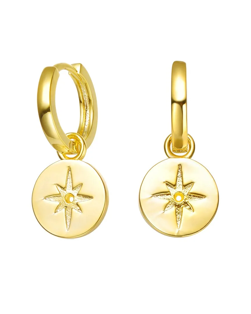 14K Plated Dangle Clip-On Earrings by Rachel Glauber