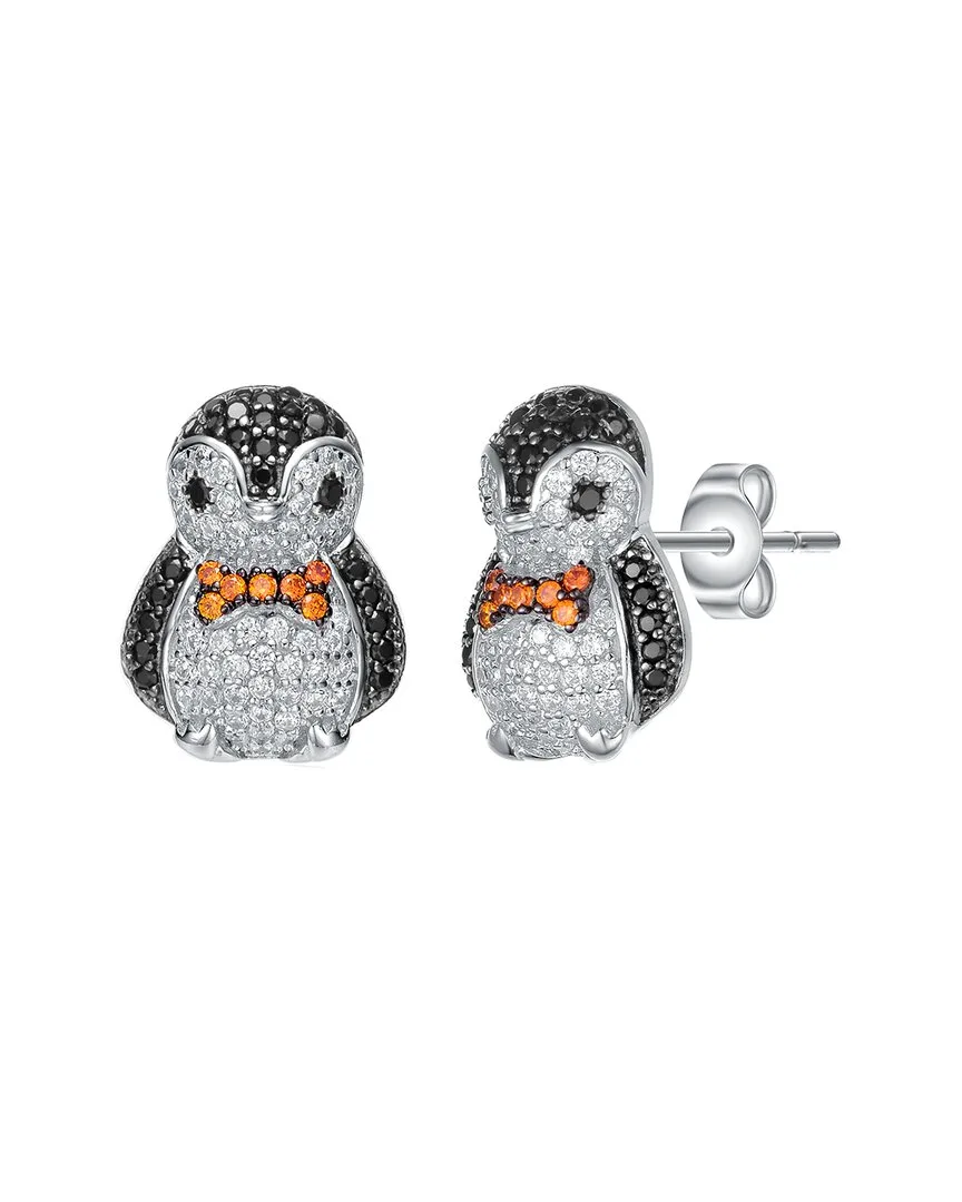 Silver Cz Animal Earrings by Genevive