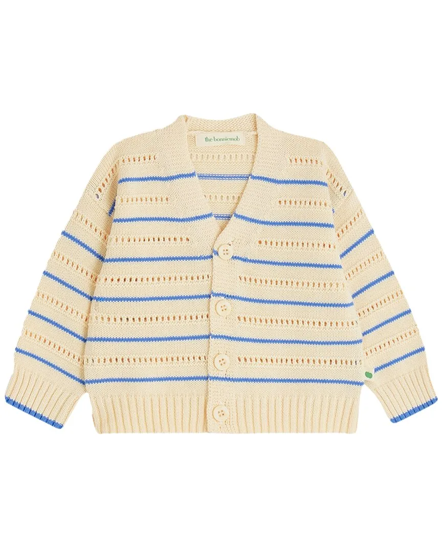Pointelle Stripe Cardigan by The Bonnie Mob
