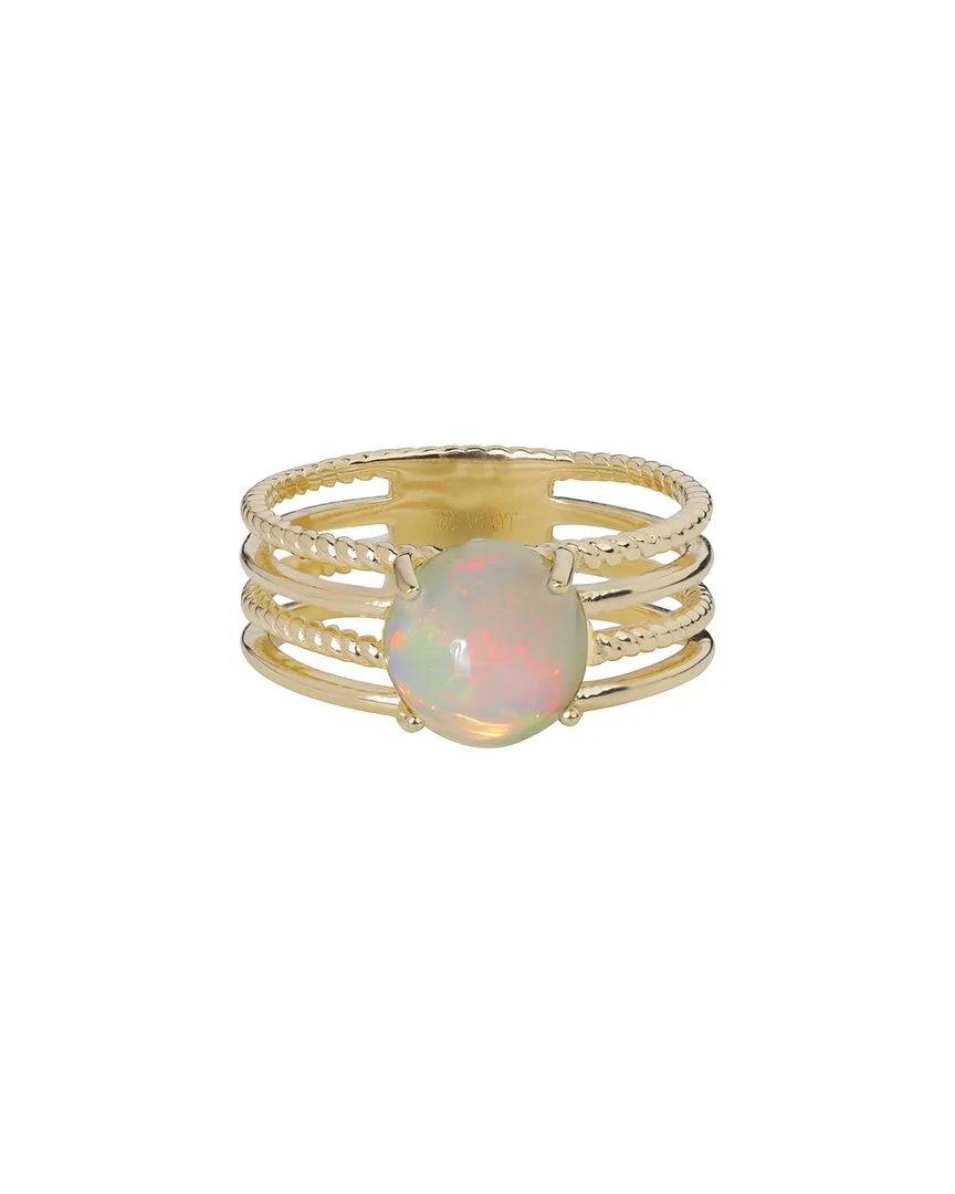 Silver 1.15 ct. tw. Ethiopian Opal Ring by Tiramisu