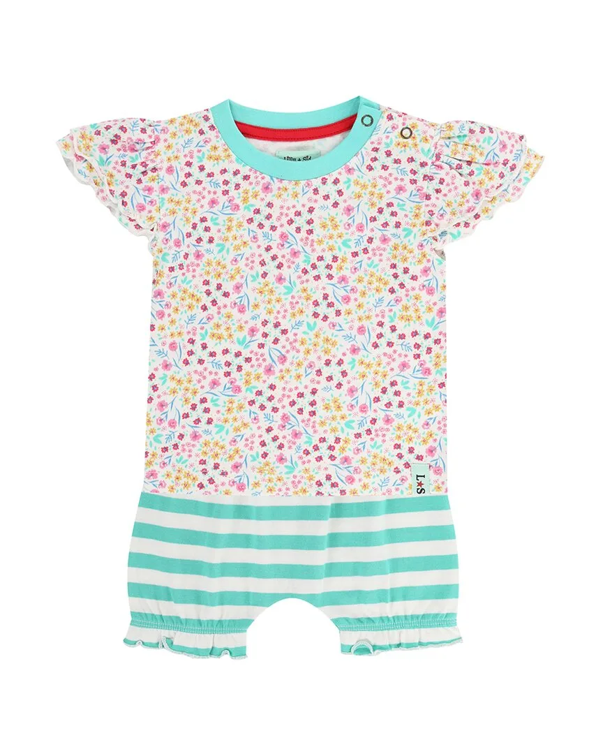 2Pc Floral Print Short Set by Lilly and Sid