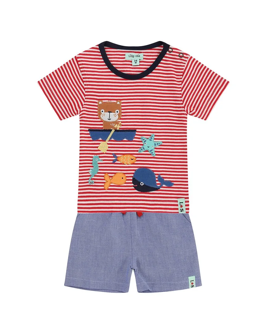 Boat Applique Short Set by Lilly and Sid