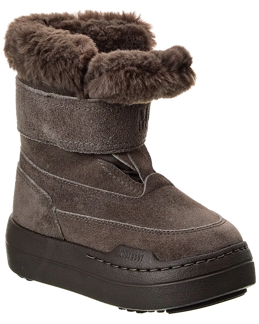 Jr Park Strap Suede Boot by Moon Boot