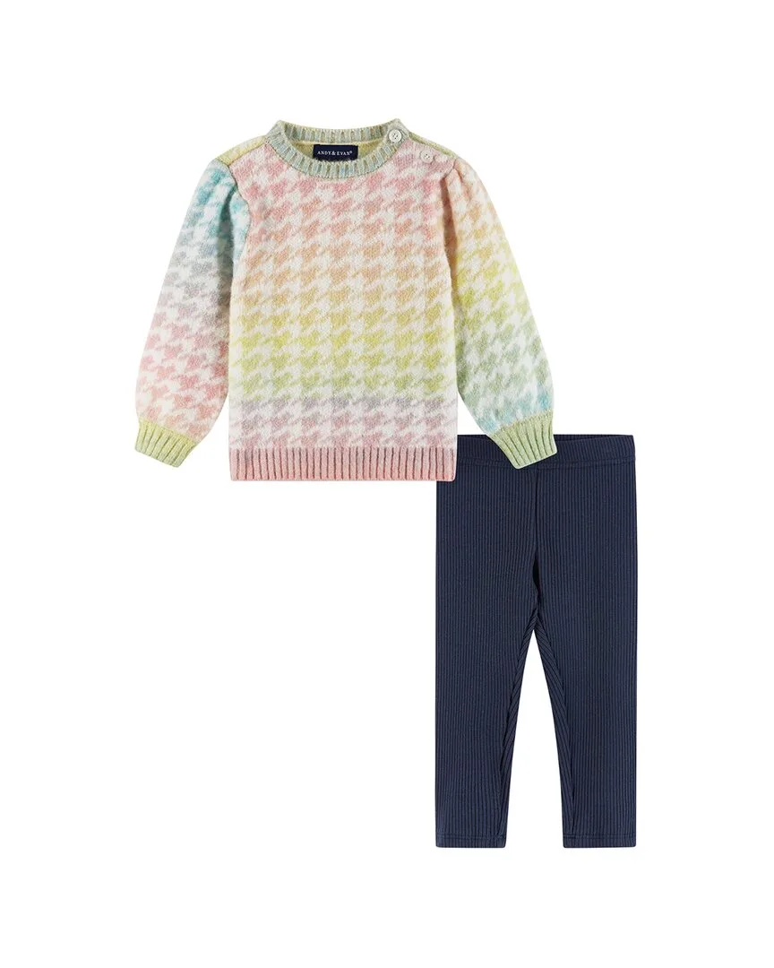 Houndstooth Sweater & Legging Set by Andy & Evan