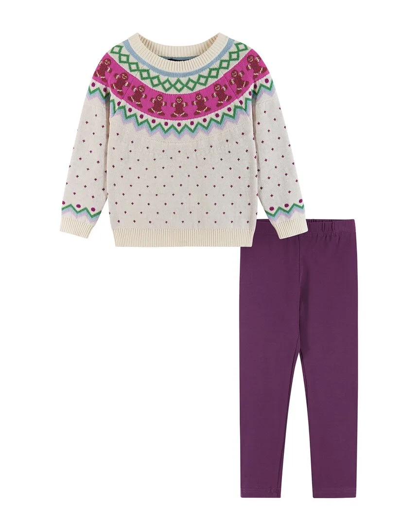 Gingerbread Fairisle Sweater Set by Andy & Evan